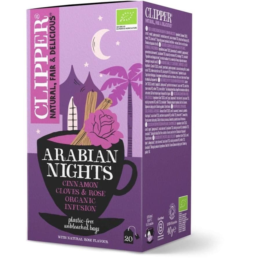 Εκχύλισμα "Arabian Nights" με Κάνελα, Γαρύφαλο & Τριαντάφυλλο 20 φακελ. - Clipper