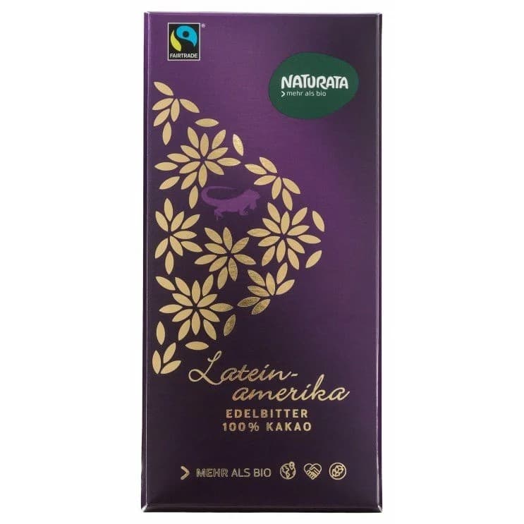 Σοκολάτα Μαύρη 100% Κακάο 80gr - Naturata