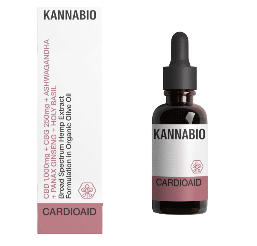 Cardioaid CBD+CBG+Προσαρμογόνα βότανα (1,250mg/10ml) - Kannabio