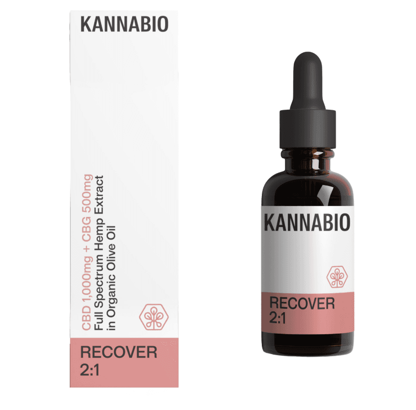 RECOVER 2:1 (EX HEALING DROPS CBD:CBG 2:1) 10ml - Kannabio