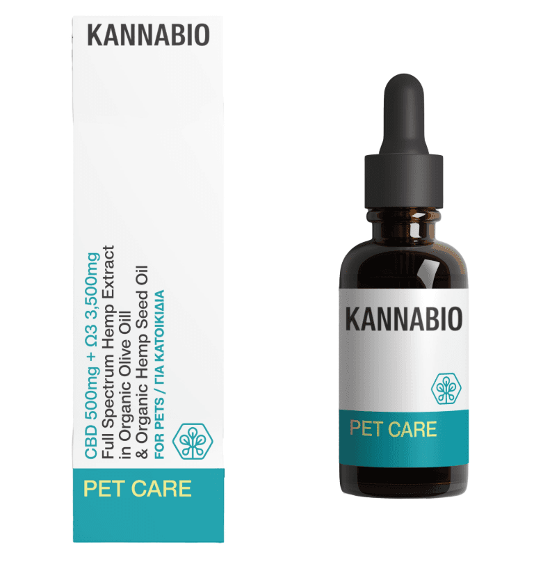 Pet Care Drops CBD 2,5% (500mg/20ml) - Kannabio