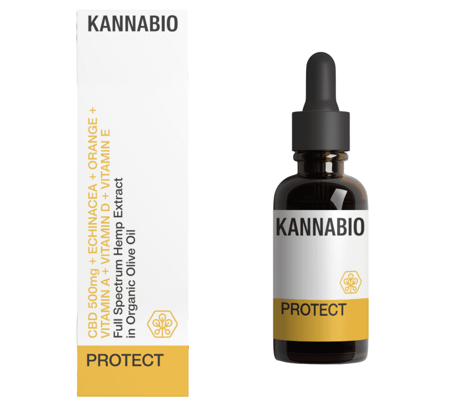 PROTECT CBD 5% + Εκχυλίσματα βοτάνων + Βιταμίνες (10ml) - Kannabio