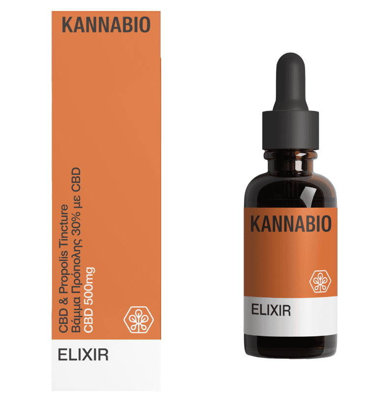 ELIXIR Βάμμα Πρόπολης με CBD 500mg (20ml) - Kannabio