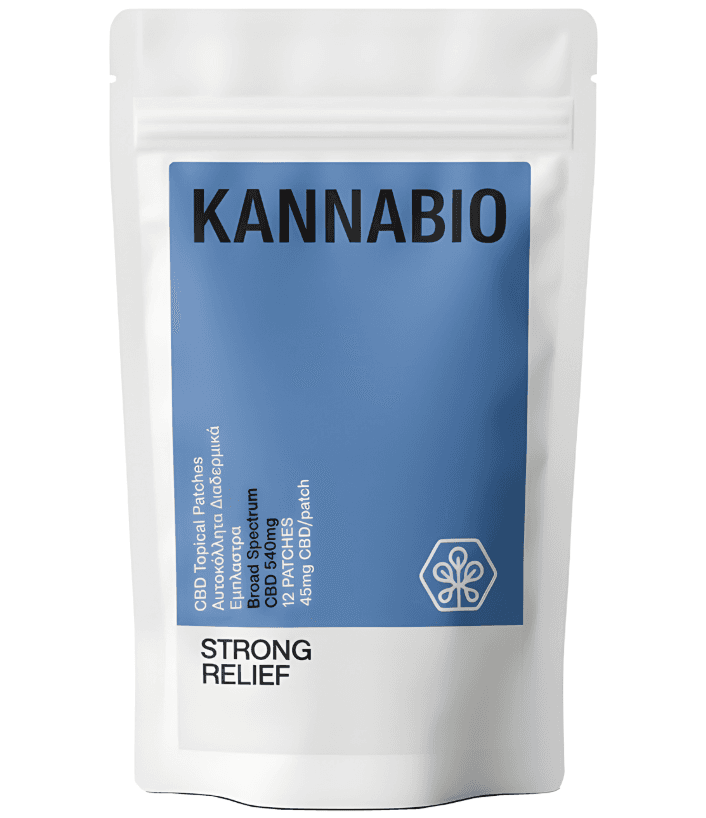 CBD Topical Patches - Αυτοκόλλητα διαδερμικά έμπλαστρα 12pcs - Kannabio - Image 1