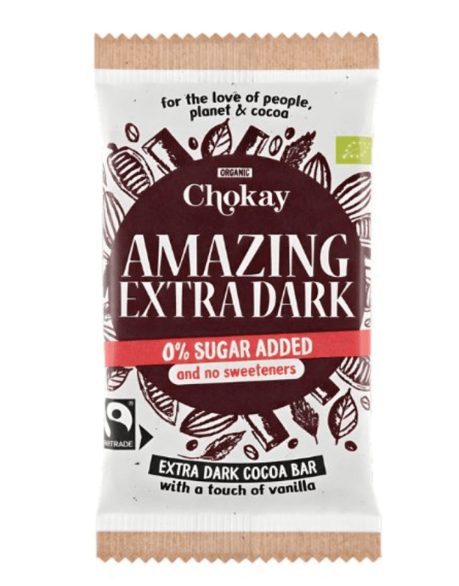 Σοκολάτα 'Amazing Extra Dark' Χωρίς Γλουτένη & Χωρίς Ζάχαρη (70γρ) - Chokay - Image 1