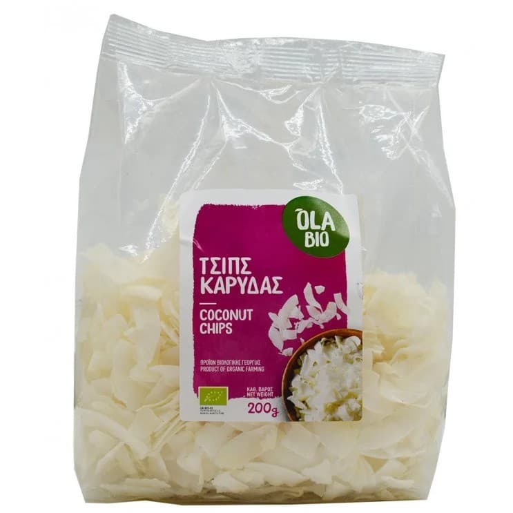 Καρύδα τσίπς 200 gr - Βιο-Υγεία