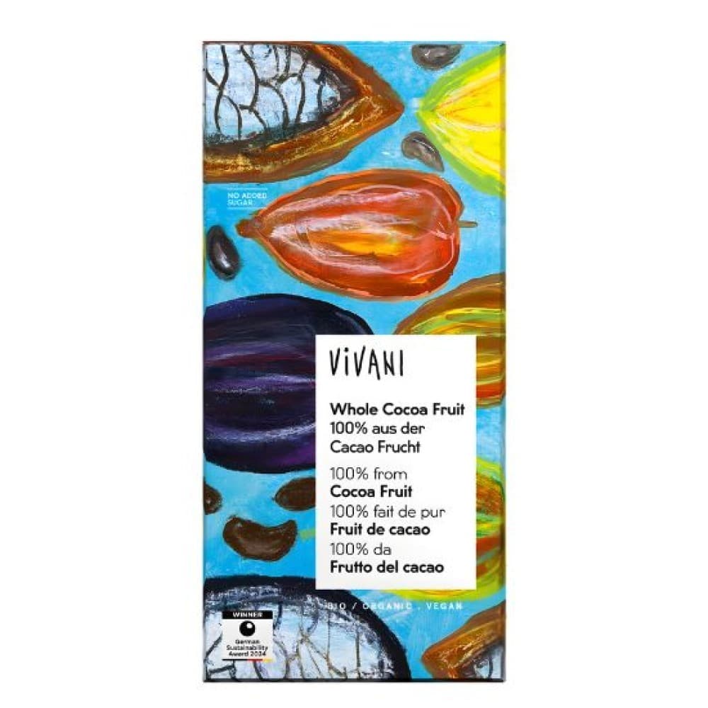 Σοκολάτα από 100% Καρπό Κακάο 80g - Vivani