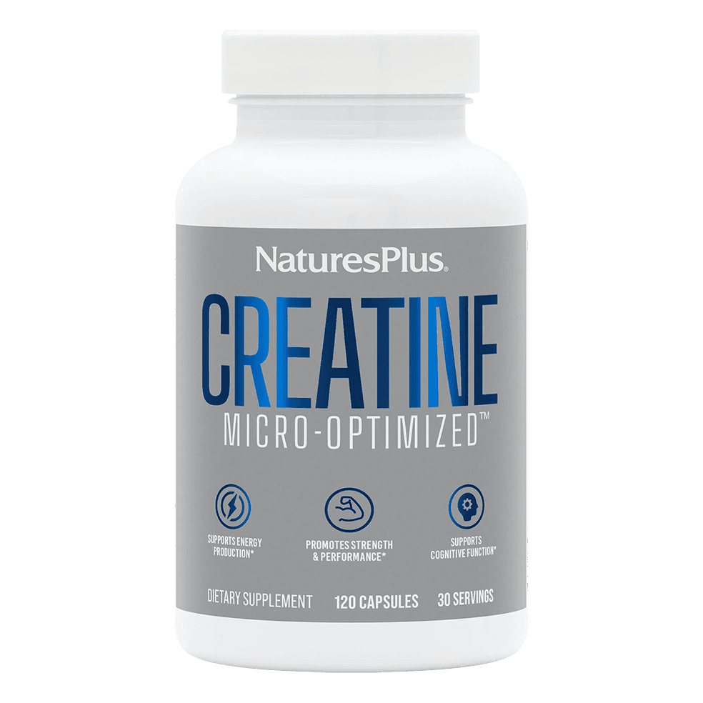 Creatine Monohydrate Μονοϋδρική Κρεατίνη 120caps - Natures Plus - Image 1